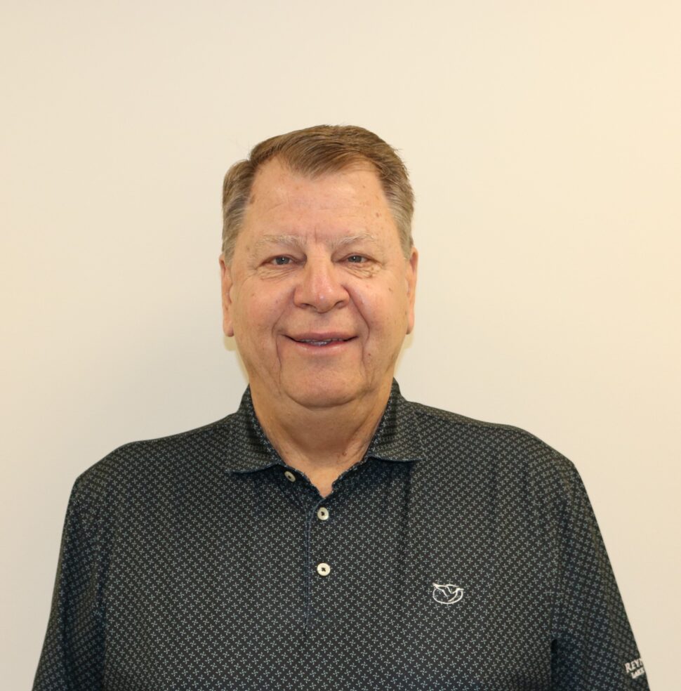 Jim Finkenhoefer, Brand Vaughan’s new Vice President of Manufacturing, is pictured in front of a white background. 